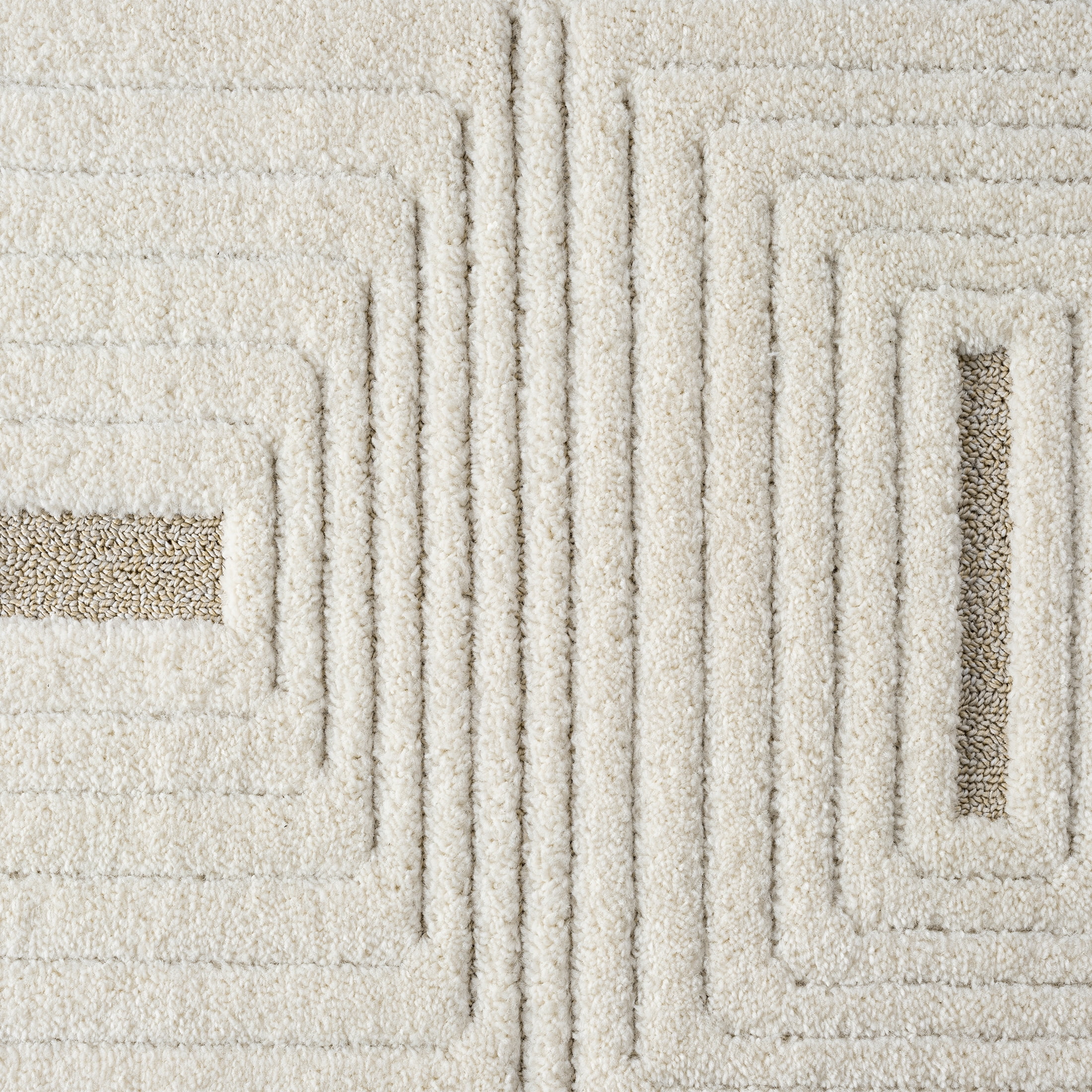Better Homes & Gardens Squares Area Rug, 5 ft x 7 ft, Ivory/Off-White