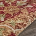 thumbnail image 4 of 4â€™ Round Rustic Red Scalloped Edge Area Rug, 4 of 7