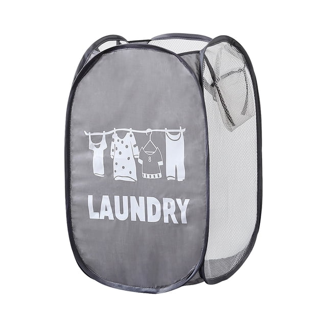 Large Storage Baskets,Small Storage Basket Foldable Dirty Clothes Basket Three Sided Mesh Dirty Clothes Basket Breathable Dirty Clothes Storage Frame Clothes Storage Basket