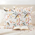 thumbnail image 3 of Thanksgiving Fall Outdoor Waterproof Pillow Covers, Autumn Branch Bird Orange Botanical Decorative Square Throw Pillowcase Sofa Cushion Sham for Patio/Couch/Chair, 16"x16" 2 Pack, 3 of 8