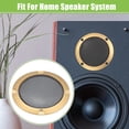thumbnail image 3 of Unique Bargains Universal 3' Car Speaker Grills Cover Mesh Round 3 Inch Audio Speaker Subwoofer Guard Protector Case with Screws Iron Gold Tone Black - Pack of 4, 3 of 8