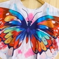 thumbnail image 6 of UngA Girl Swim Cover Up Kids Butterfly Beach Coverup Chiffon Long Sleeves Wrap Swim Dress Girls' Swimwear (White,7-8 Years), 6 of 9