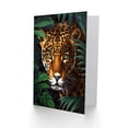 thumbnail image 2 of Artery8 Greeting Card Powerful Jaguar Lurking In Jungle Plants Painting For Him Man Birthday Card, 2 of 3