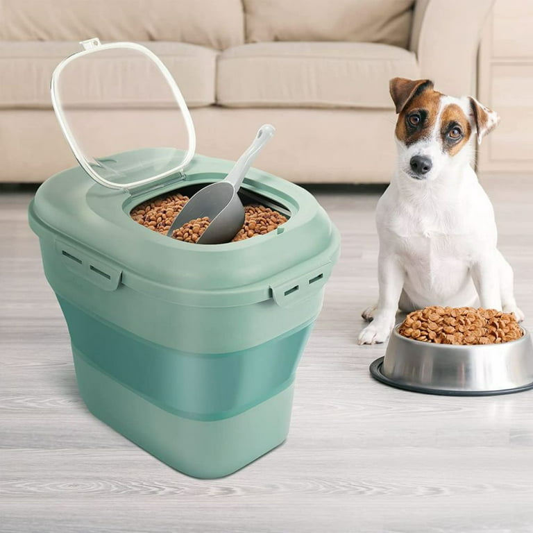 Collapsible Dog Food Storage Container,10-13 LB Large Airtight Pet