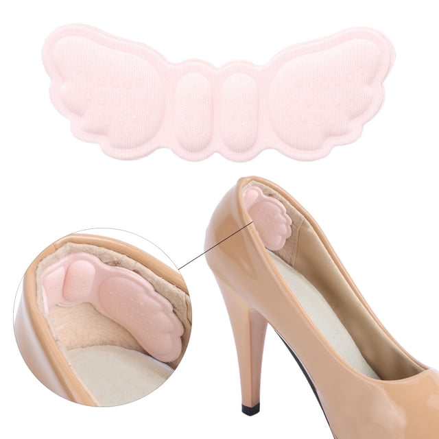 Soft Heel Sticker, 5 Pairs Heel Pads, Anti-Wear Non-Slip For Flat Shoes High Heels , Thin Type Thickness 3mm