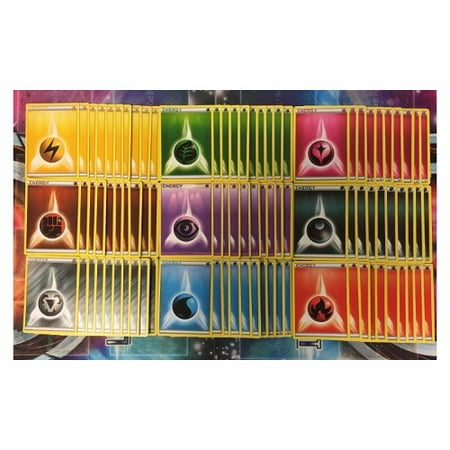 Available Pokemon Tcg 90 Basic Energy Cards Lot 10 Of Each Type Fairy Metal Darkness