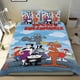 thumbnail image 1 of El Show de Rocky y Bullwinkle Conjunto de sábanas temático, trío de piezas, cómodo y amigable con la piel, diseño único, regalo de decoración para el hogar para familiares, amigos y fans,173cm *218cm, 1 of 6