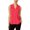 Watermelon, variant on Calvin Klein Womens Pleated Split Neck Casual Top Pink XS