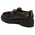 thumbnail image 5 of Circus by Sam Edelman Nichola Burgundy Round Toe Patent Slip on Tassel Loafers (BURGUNDY, 8), 5 of 5