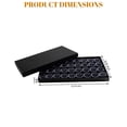 thumbnail image 5 of Novel Box Jewelry Display Tray with Fitted Lid 8.25x14.75x1 + 36 Gems Jars & Black Foam Liner, 5 of 7