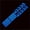 Blue, variant on 18pcs luminous car stickers, auto self-adhesive night vision decals, auto window stickers.