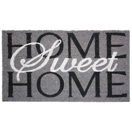 J M Home Fashions Home Sweet Home Vinyl Back Coco Doormat 24x36