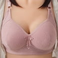 thumbnail image 2 of asdoklhq Bras for Women Womens Plus Size Clearance $5,Women Solid Sexy Push Up Receive Side Bra Fixed Double Shoulder Straps Back Three Rows Of Buckles Non-magnetic and No Steel Ring Underwear, 2 of 3