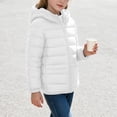 thumbnail image 6 of Mooqilaa Girls Puffer Jackets, Quilted Full Zip Warm Lightweight Winter Outerwear with Hood Size 8 White, 6 of 6