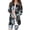 A-Black, variant on Womens Plus Size Jackets Ladies' Casual Long Sleeved Floral Printed Long Cardigan