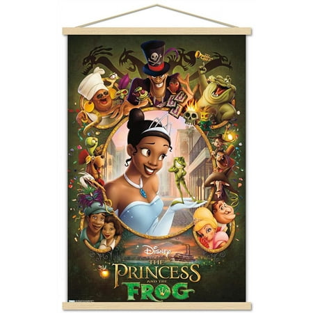 Disney The Princess And The Frog - One Sheet Wall Poster with Wooden Magnetic Frame, 22.375" x 34"
