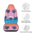 thumbnail image 3 of Lsque Beach with Palm Trees Pattern Car Seat Covers for Front Seats , Waterproof Seat Covers for Cars, Sporty Front Seat Covers,Car Seat Cover Protector Front Seats, 3 of 5