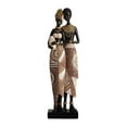 thumbnail image 3 of Estatua africana, adorno estético decorativo, estatua de resina, figura de mujer tribal para sala de estar, oficina, hotel, estantería, dormitorio. pareja, 3 of 8
