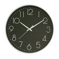 thumbnail image 1 of Non Ticking Wall Clock, Silent 8 Inch Round Clock With Easy To Read Numerals, Light Transmitting Glass For Office Classroom Bedroom Bathroom, 1 of 8
