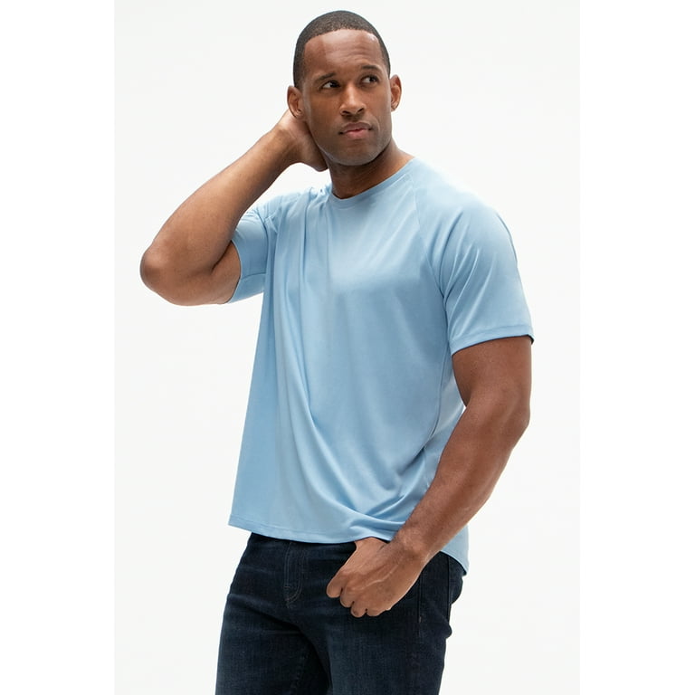 DevOps Men's UPF 50+ Sun Protection Moisture Wicking Short Sleeve