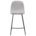 thumbnail image 3 of Bouclair Tabouret de Bar en Tissu Gris et Métal, 3 of 6