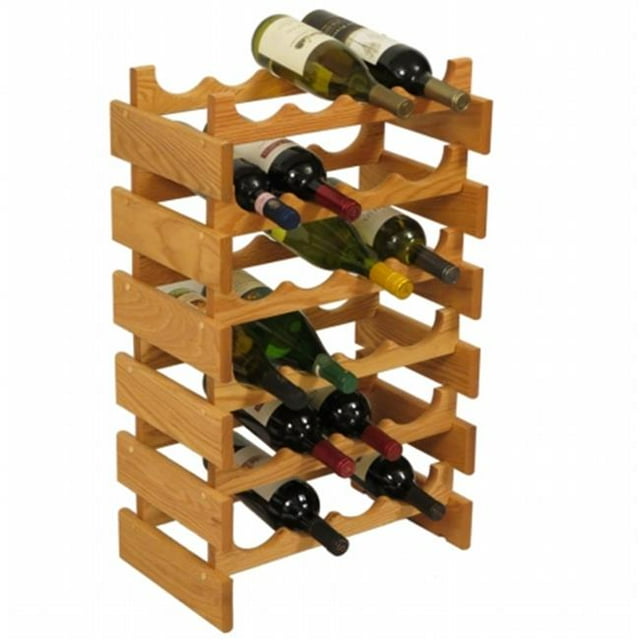 Wooden Mallet WR46LO 24 Bottle Dakota Wine Rack