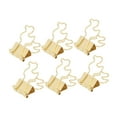 thumbnail image 2 of 100 clips lindos para encuadernación en forma de pato, sujeción fuerte, abrazaderas pequeñas de metal duraderas para el hogar, escuela, oficina, color dorado, 2 of 5
