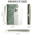 thumbnail image 4 of FALAN MULE Wallets for Women RFID Blocking Vegan Leather wristlet wallet Trifold Clutch Large Capacity Credit Card Holder, 4 of 7
