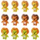 thumbnail image 5 of FELTECHELECTR 12 borradores de animales de dibujos animados con forma de león, material escolar para niños., 5 of 6