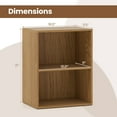 thumbnail image 3 of Gymax 2PCS 2-Cube Bookcase w/ 5-Position Adjustable Shelf Anti-Toppling Kits for Study Natural, 3 of 10