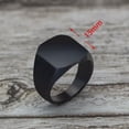thumbnail image 3 of GKNET Men's Rings Square Classic Solid Color Fashion Wedding Engagement Delicate Jewelry -Gold-7, 3 of 9