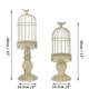 thumbnail image 2 of Decoración vintage de metal ideal, jaula decorativa hecha a mano con diseño retro desgastado para fiestas de bodas, artesanías exquisitas en acabado desgastado (juego de 2), 2 of 7