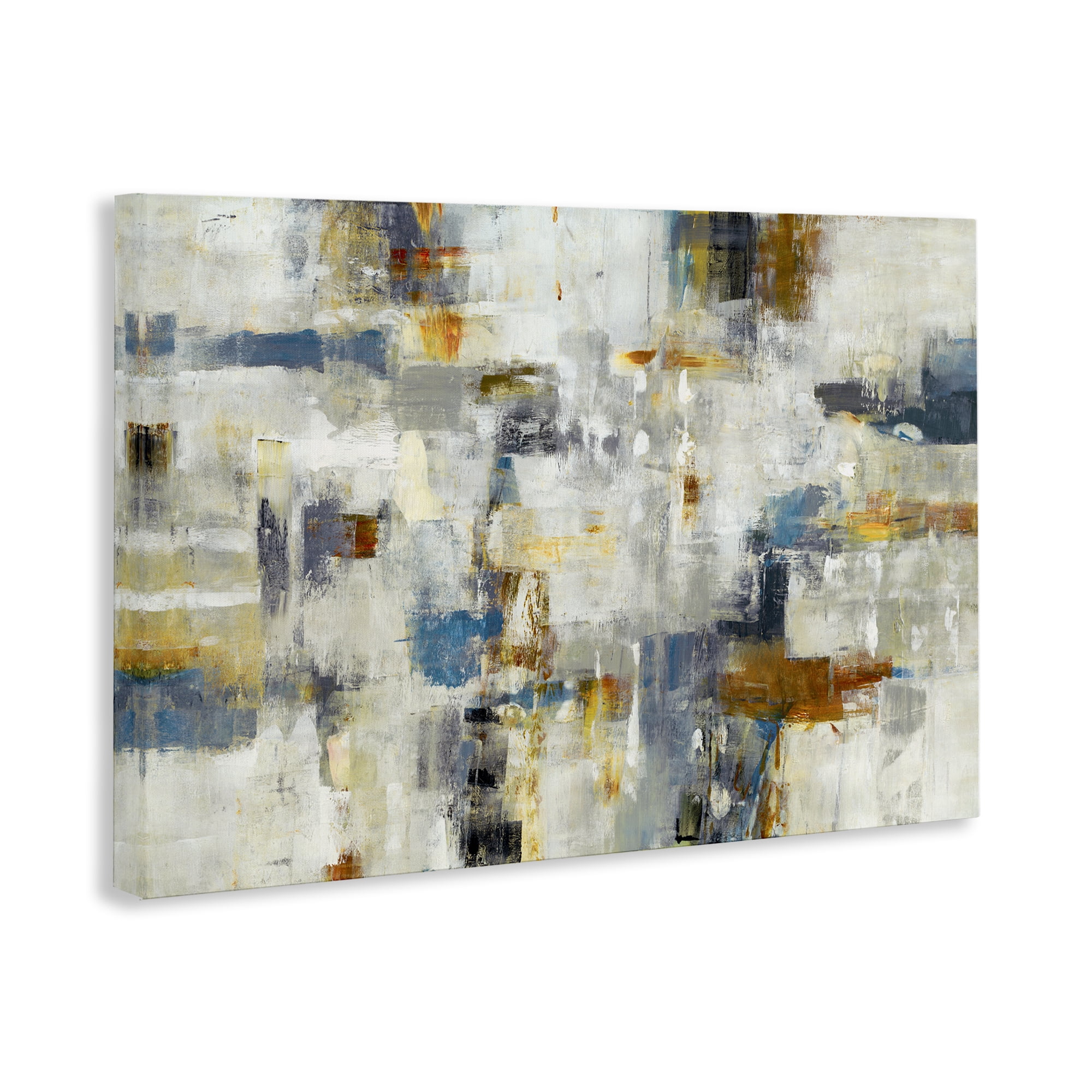 Stupell Industries Energetic Abstract Strokes Abstract Painting Wrapped Canvas Art Print Wall Art, 36 x 24