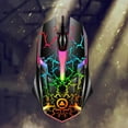thumbnail image 2 of Xingzhi Wired Gaming Mouse Optical Sensor 7 Colors Lights for Laptop Crack Pattern, 2 of 9