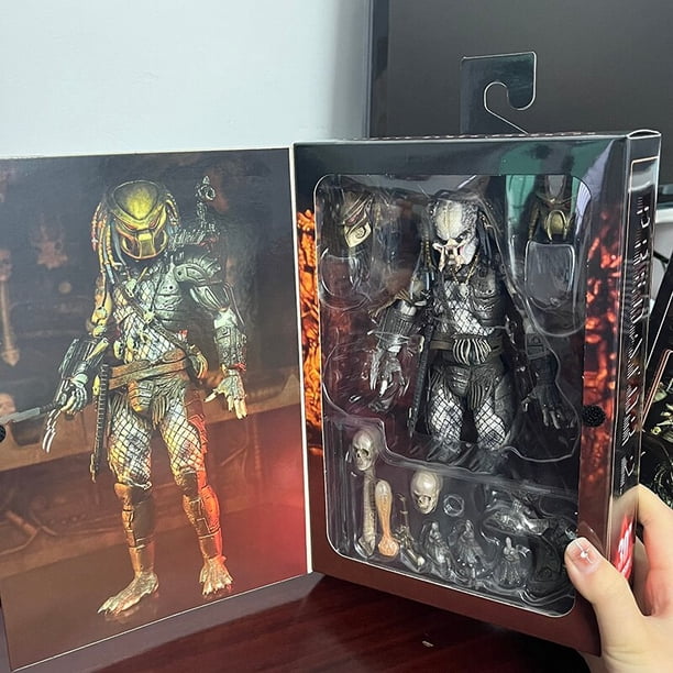 Figura de acción NECA Original chamán, jabalí, ciudad mayor, cazador de la selva, habitación Achab UlOscar, explorador perdido, pollo, batalla depredadora Droned zhangmengya LED