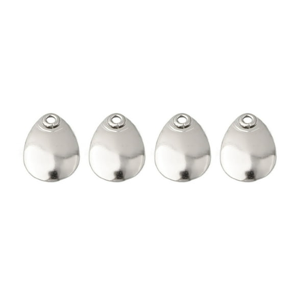 50 Pcs/Pack Anneaux de Pêche Spinner Lames Mini Écailles de Poisson Attracteur Plat Lisse Cuillère Nickel Outil de Pêche Accessoires de Leurre