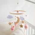 thumbnail image 3 of Baby Wooden Bed Bell Sheep Starry Moon Mobile Hanging Rattles Toys Hanger Crib Mobile Bed Bell Toys Holder Arm Bracket Kid Gifts, 3 of 7
