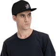 thumbnail image 6 of African Rhinoceros Flat Bill Hats Teens Cool Snapback Baseball Cap Unisex, 6 of 9