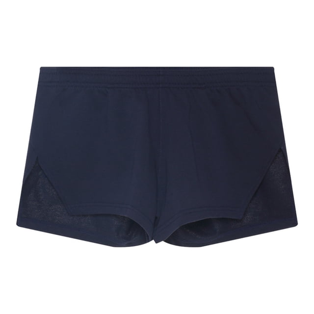 Pantalones cortos de running lisos para hombre: pantalones de chándal elásticos en la cintura, poliéster, S-XL