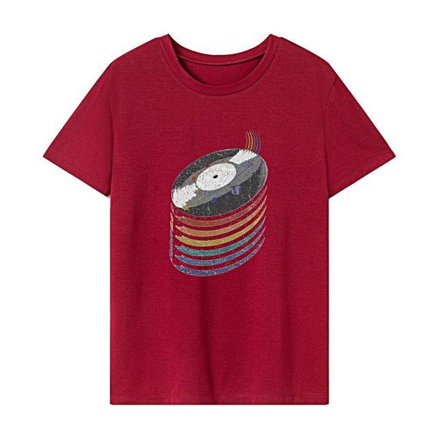 Camiseta de mujer con estilo de verano, cuello redondo, para caminar, vacaciones, regalo para mujer XL