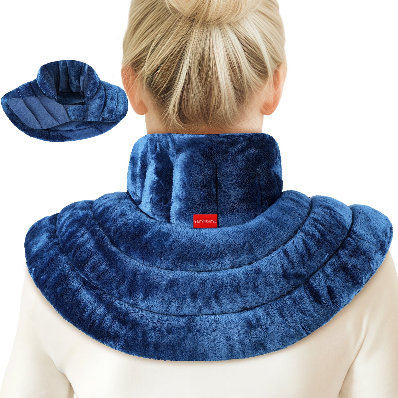 Comfytemp Microwave Heating Pad for Neck & Shoulders, Weighted 2.82 lbs, Moist Heat Therapy for Pain Relief