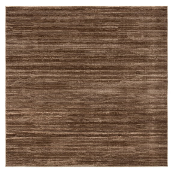 SAFAVIEH Vision Adrasteia Overdyed Solid Area Rug, 4' x 4' Square, Brown