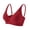 Red, variant on Womens Jelly Bra Wireless Comfortable Plunge Bralettes No Underwire Push Up Full Support with Adjustable Straps Everyday T-Shirt Bra Light Pink S-5XL