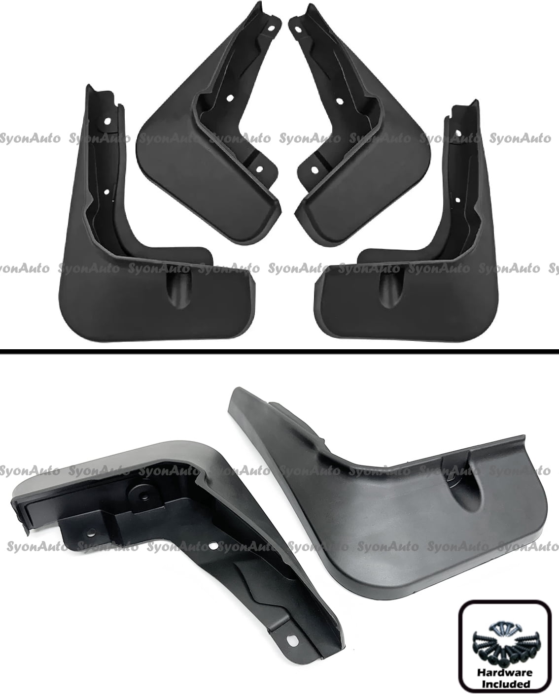 FOR 2019-2024 NISSAN ALTIMA BLACK PLASTIC 4PC MUD FLAP SPLASH GUARD MUDGUARD SET