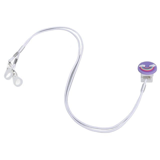 Cordón para audífonos morado, moderno y encantador soporte con clip para audífonos BTE para niños y ancianos