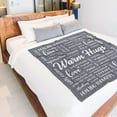 thumbnail image 3 of Warm Hugs Healing Blanket - Get Well Soon Gifts for Women Men, Breast Cancer Chemo Gifts, Sympathy Inspirational Blanket, Thinking of You Gift, Soft Throw Blanket 50"x60", 3 of 6