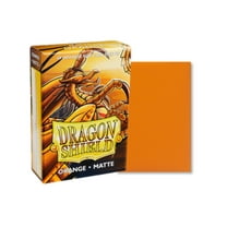Dragon Shield 60CT Small Japanese Size Deck Protector Matte Sleeves - Orange
