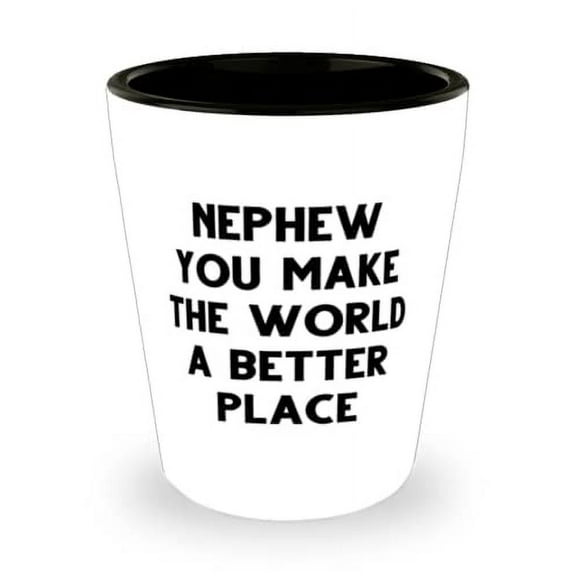 Unique Nephew, Nephew You Make The World A Better Place, Nephew Shot Glass From