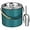 Peacock Blue, variant on 3.2L Modern Insulated Ice Bucket with Silicone Lid, Scoop, Strainer, Double Wall Stainless Steel Ice Bucket for Parties & Cocktail Bar,Ideal for Gift