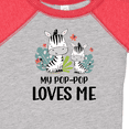 thumbnail image 4 of Inktastic Zebra My Pop-pop Loves Me Boys or Girls Baby Bodysuit, 4 of 5